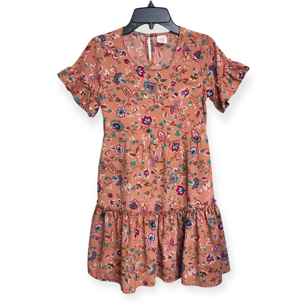 Wonder Nation Girls‎ Floral Print Ruffle Dress L10/12